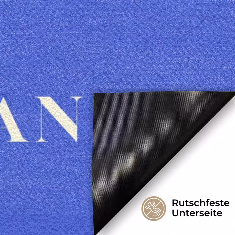 Blauw - I am that woman - Sierlijk - Minimalistisch Deurmat klein -antislip_DE