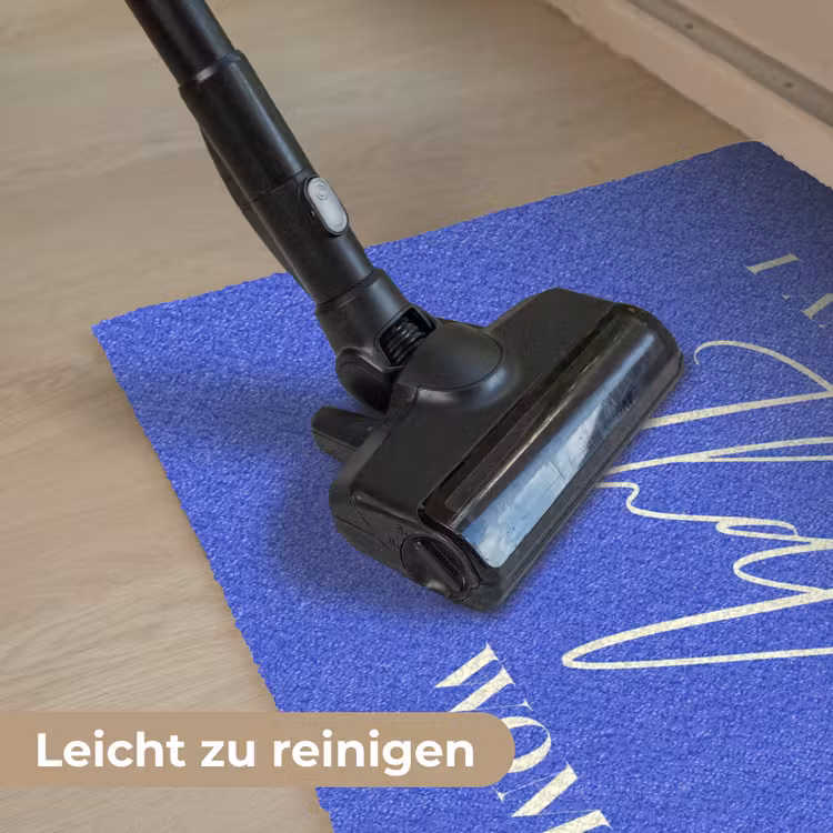Blauw - I am that woman - Sierlijk - Minimalistisch Deurmat klein -reinigen_DE