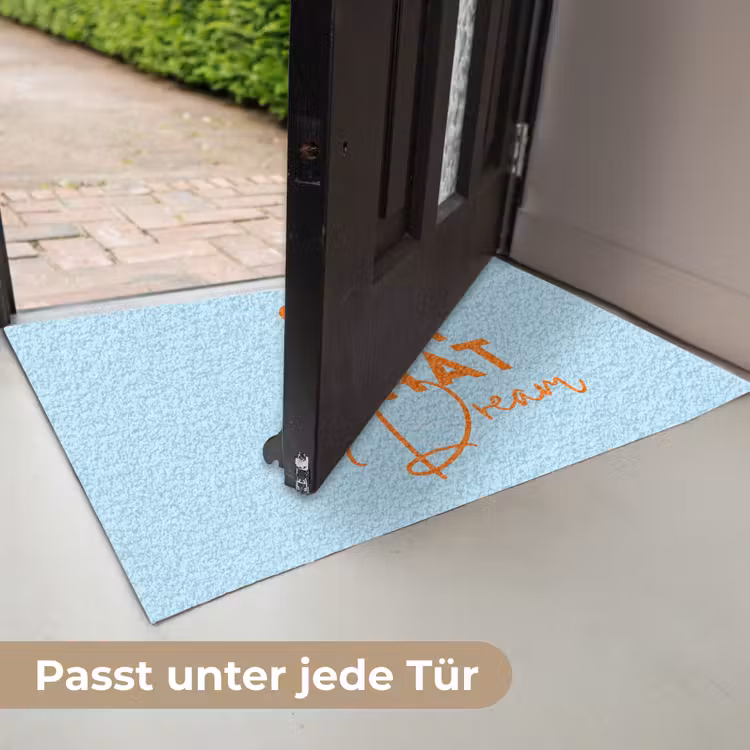 Blauw - Oranje - Tekst Deurmat klein -USP_DE
