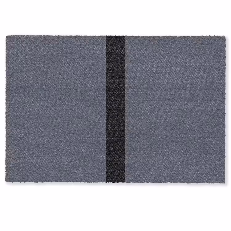 Blauw - Zwart - Streep - Minimalistisch Deurmat klein -zkaufland3d