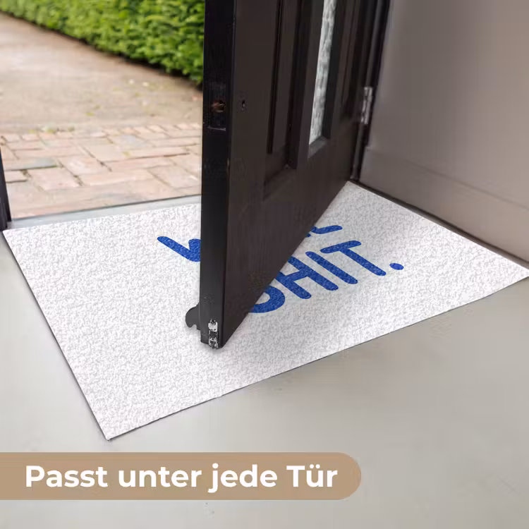 Blauw - Quote - Wit Deurmat klein -USP_DE