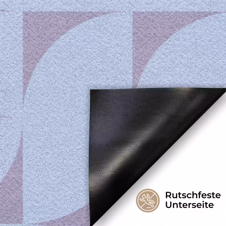 Blokken - Blauw - Paars - Patroon Deurmat klein 898 -antislip_DE