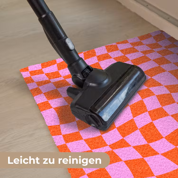 Blokken - Roze - Rood - Patroon Deurmat klein 898 -reinigen_DE