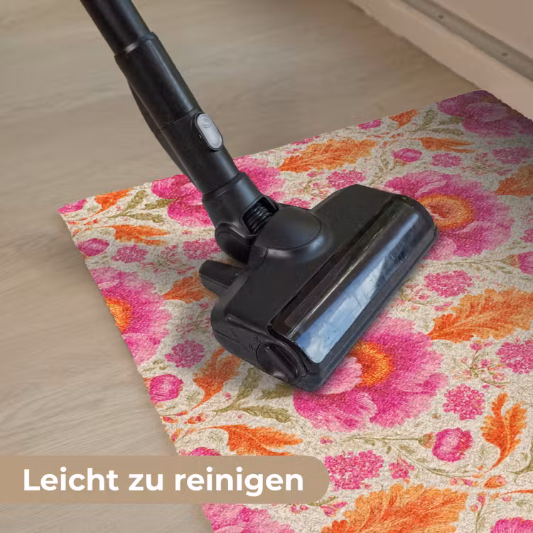 Bloemen - Barok - Roze - Oranje Deurmat klein 898 -reinigen_DE