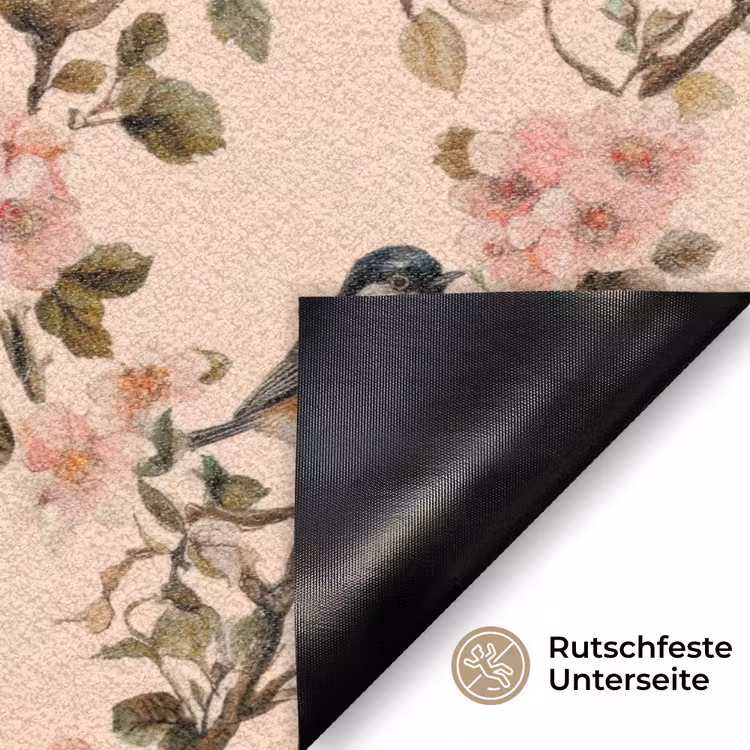 Bloesem - Koolmees - Roze Deurmat klein 898 -antislip_DE