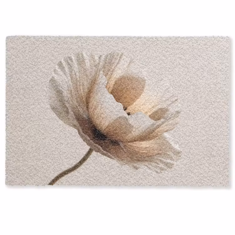 Bloem - Beige - Crème Deurmat klein -zkaufland3d