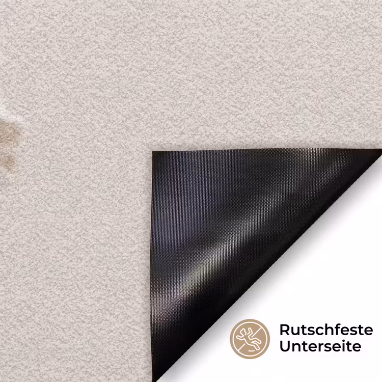 Bloem - Beige - Crème Deurmat klein -antislip_DE
