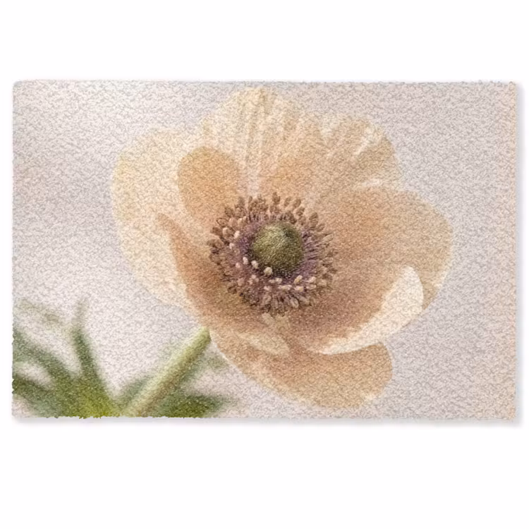 Bloem - Minimalistisch - Groen Deurmat klein -zkaufland3d