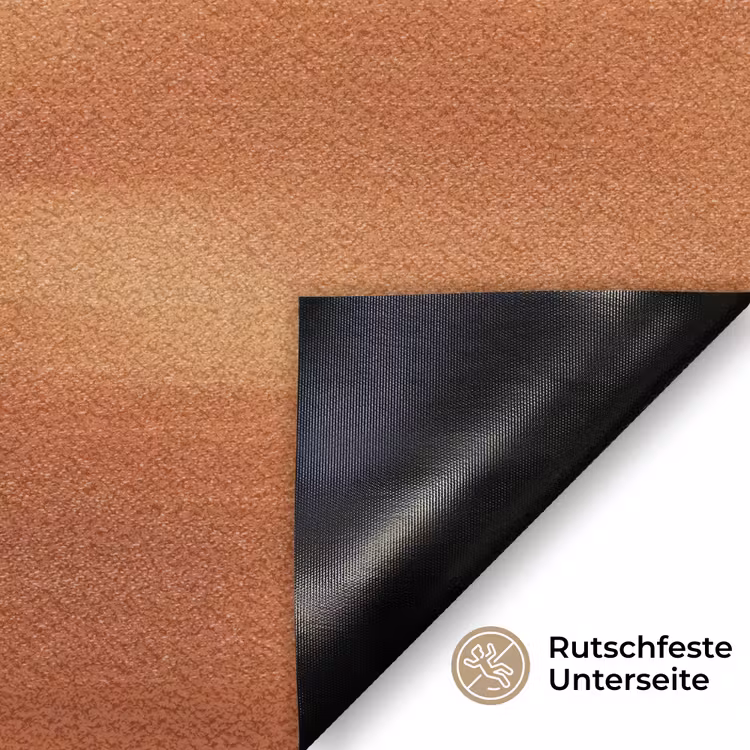 Bloem - Minimalistisch - Wit Deurmat klein -antislip_DE