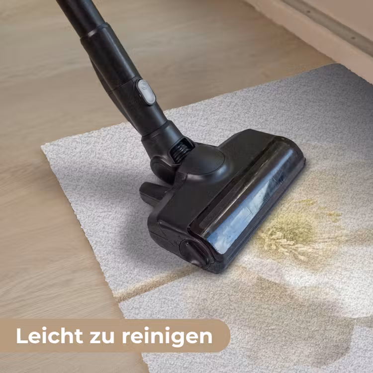 Bloem - Minimalistisch -Wit Deurmat klein -reinigen_DE