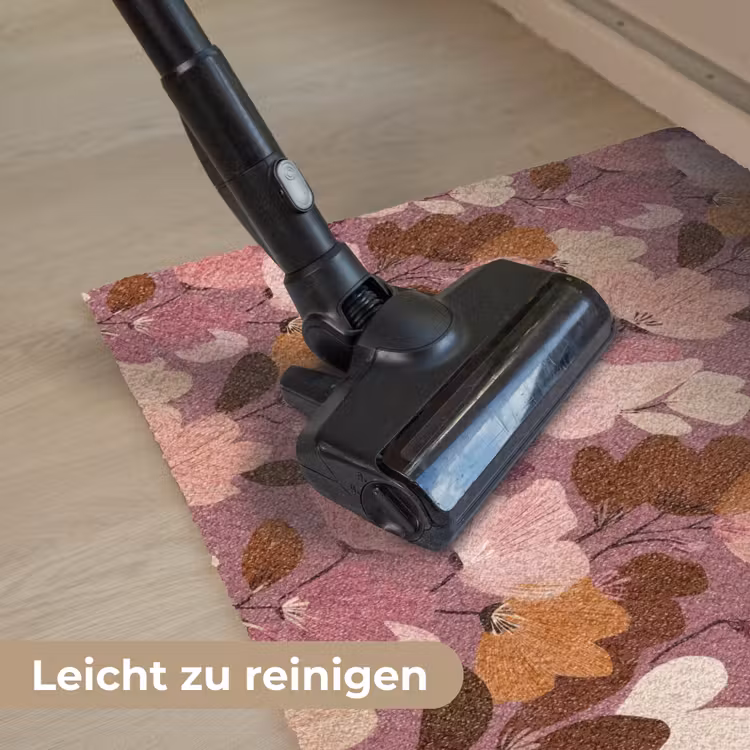 Bloem - Patroon - Roze Deurmat klein 898 -reinigen_DE