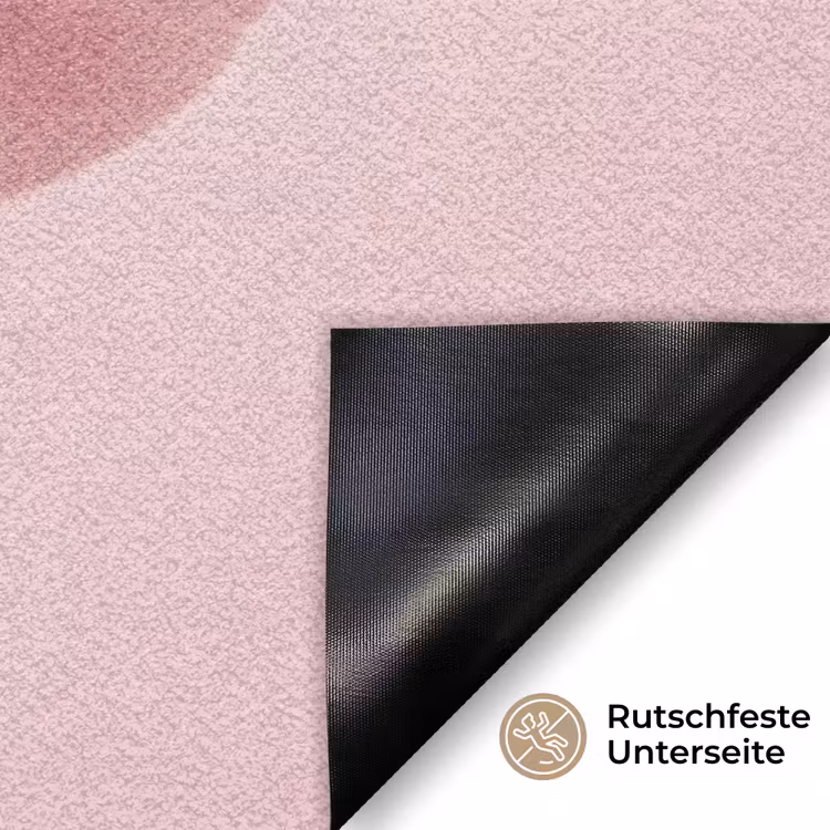 Bloem - Pioenroos - Roze Deurmat klein -antislip_DE