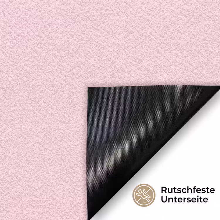 Bloem - Roze - Hartjes Deurmat klein -antislip_DE