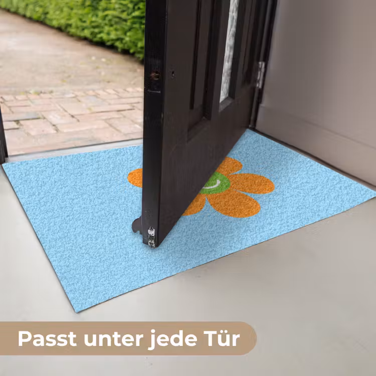 Bloem - Smiley - Kleurrijk Deurmat klein -USP_DE