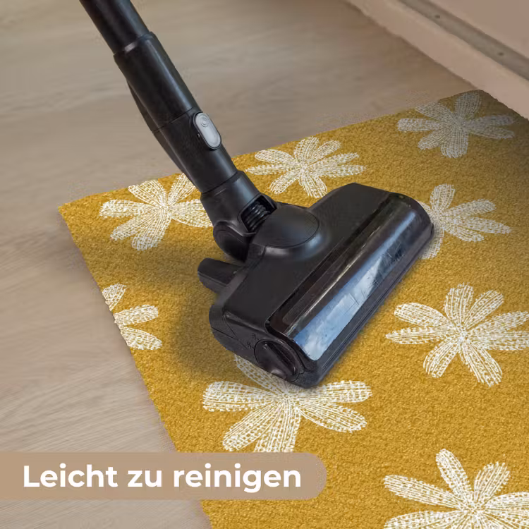 Bloem - Speels - Okergeel Deurmat klein 898 -reinigen_DE