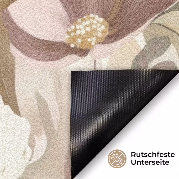Bloemen - Aquarel - Kleurrijk Deurmat klein 898 -antislip_DE