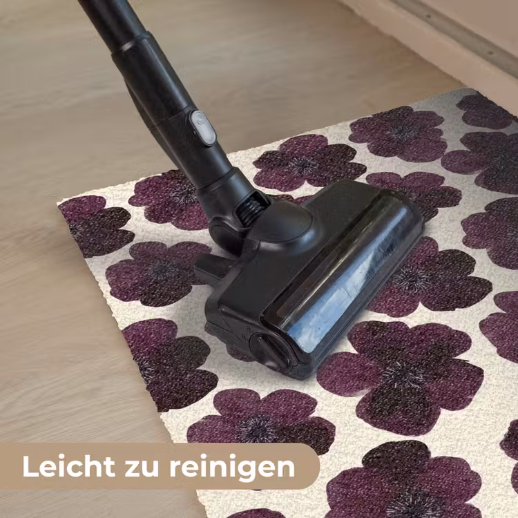 Bloemen - Aquarel - Paars Deurmat klein 898 -reinigen_DE