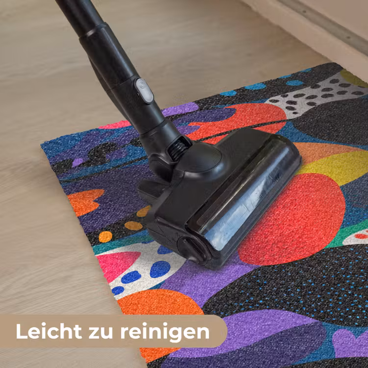 Bloemen - Bladeren - Abstract - Rood Deurmat klein -reinigen_DE