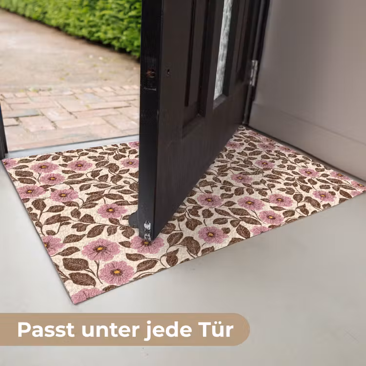 Bloemen - Bladeren - Kleurrijk Deurmat klein 898 -USP_DE