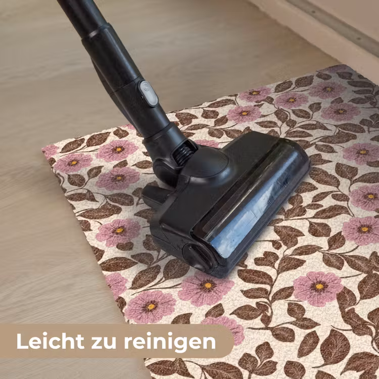 Bloemen - Bladeren - Kleurrijk Deurmat klein 898 -reinigen_DE