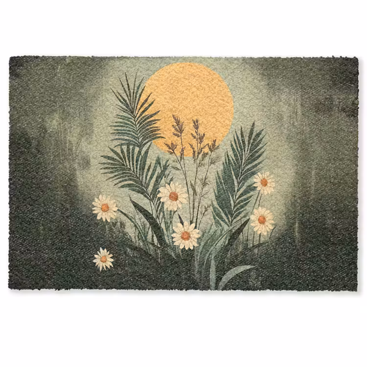 Bloemen - Bladeren - Zon - Groen Deurmat klein -zkaufland3d