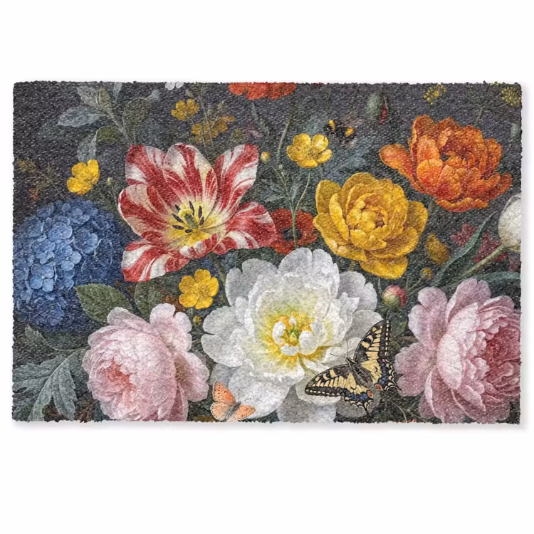 Bloemen - Boeket - Klassiek - Kleurrijk - Natuur Deurmat klein -zkaufland3d