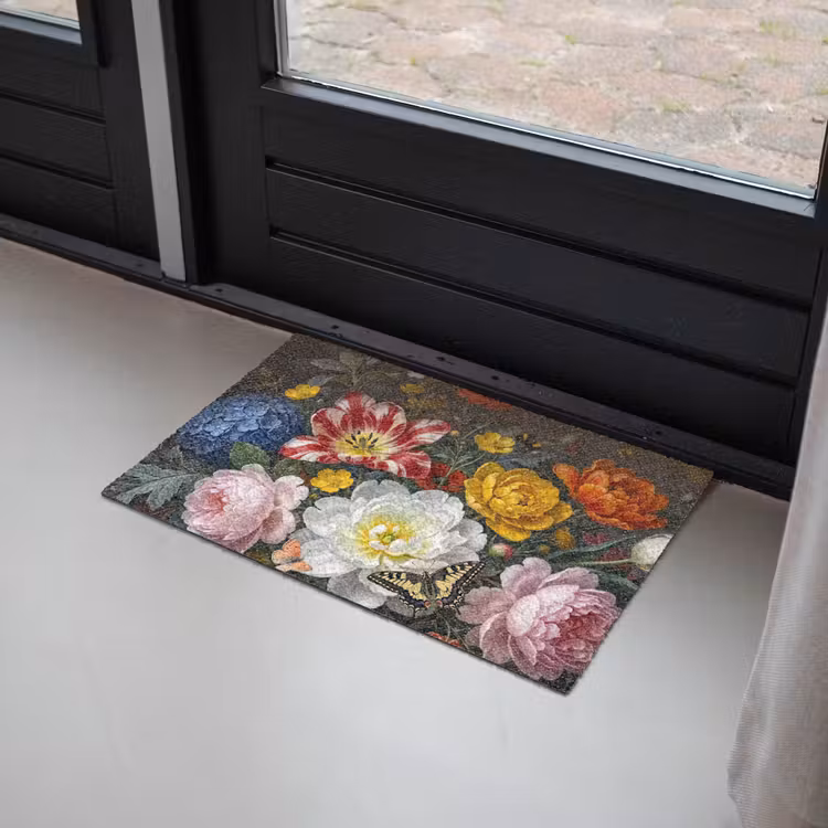 Bloemen - Boeket - Klassiek - Kleurrijk - Natuur Deurmat klein -sfeer2