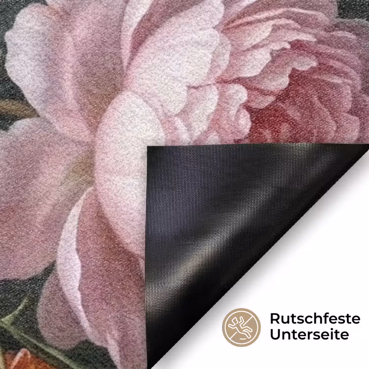 Bloemen - Boeket - Klassiek - Kleurrijk - Natuur Deurmat klein -antislip_DE