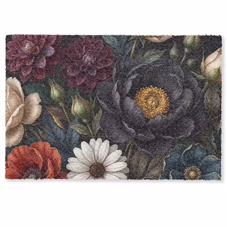 Bloemen - Boeket - Natuur - Klassiek - Weelderig Deurmat klein -zkaufland3d