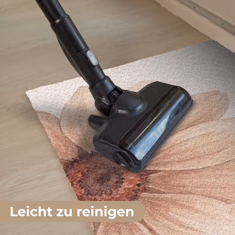 Bloemen - Bloemblad - Natuur - Aquarel - Beige Deurmat klein -reinigen_DE