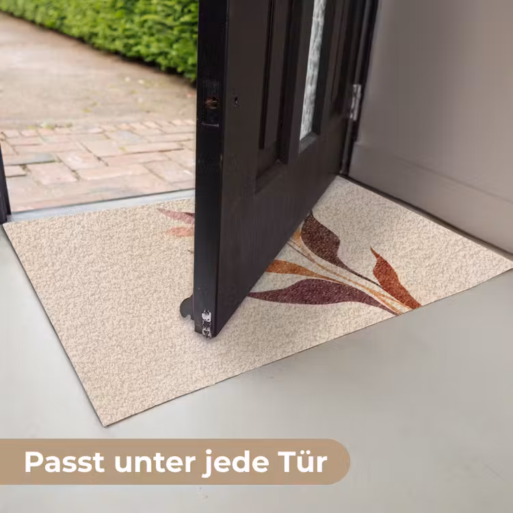 Bloemen - Blaadjes - Minimalistisch - Roze Deurmat klein -USP_DE