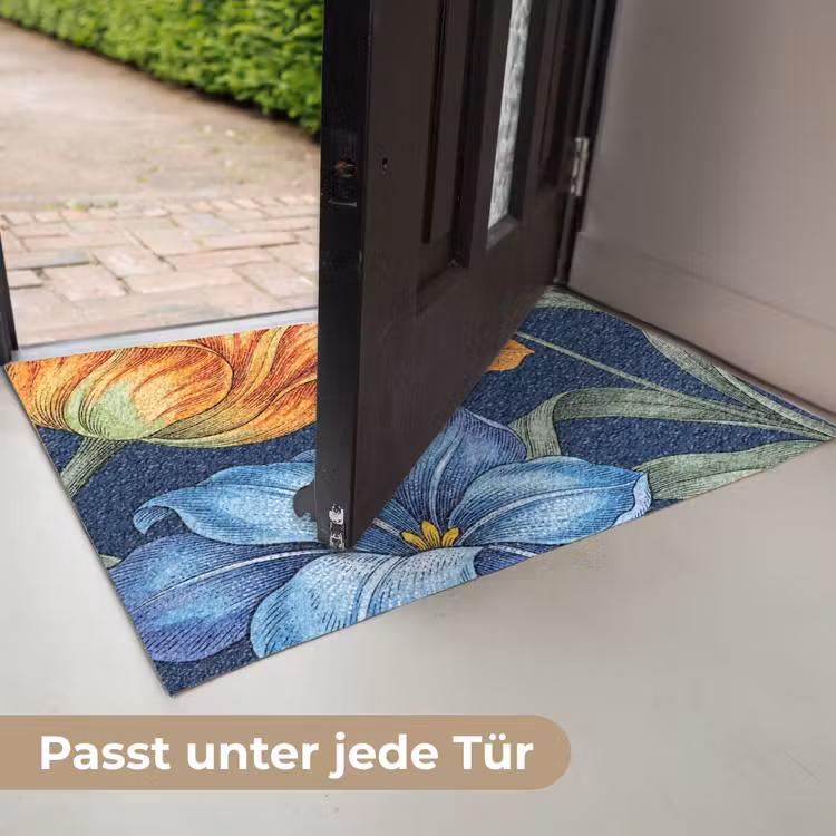Fußmatte - Blumen – Botanik – Muster - Bloemen - Botanisch - Patroon Deurmat klein