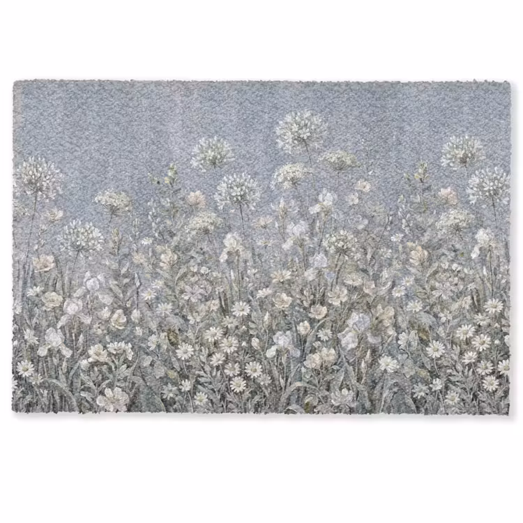 Bloemen - Botanisch - Blauw Deurmat klein -zkaufland3d
