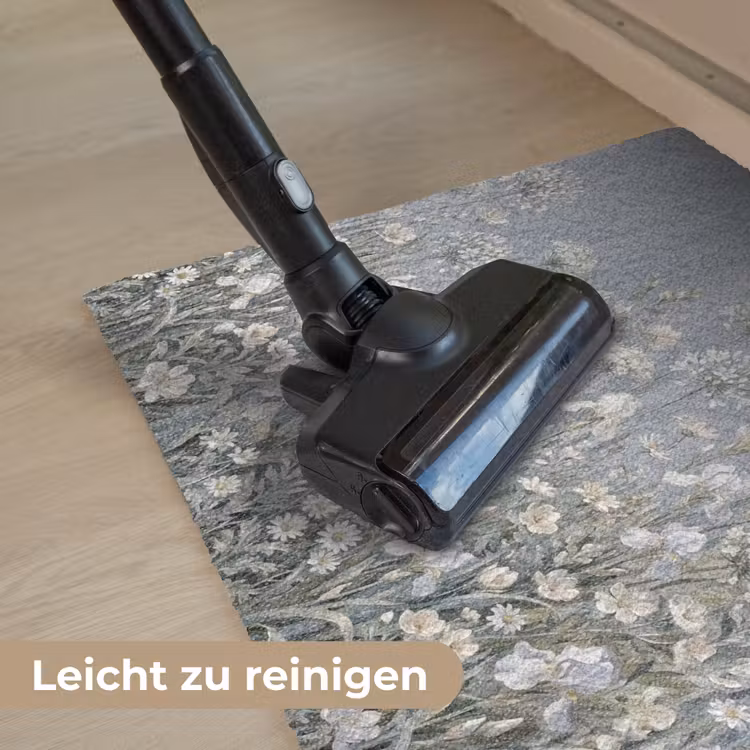 Bloemen - Botanisch - Blauw Deurmat klein -reinigen_DE