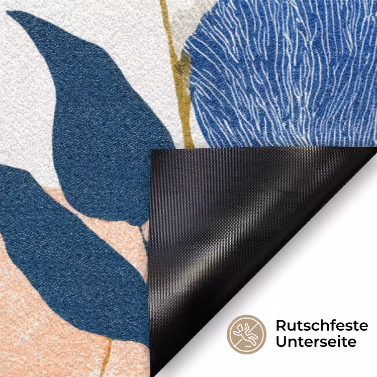 Bloemen - Botanisch - Kleurrijk Deurmat klein 898 -antislip_DE