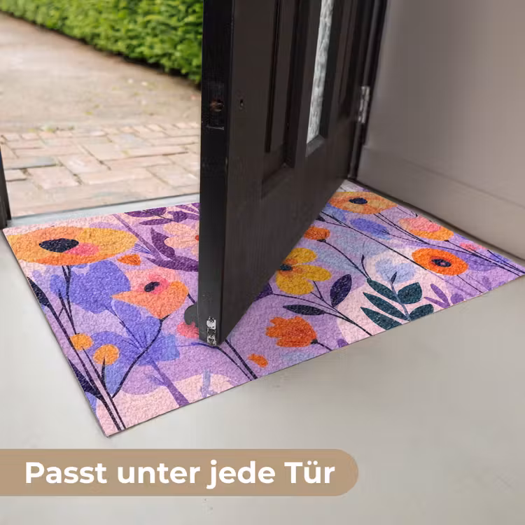 Bloemen - Kleurrijk - Bladeren Deurmat klein -USP_DE