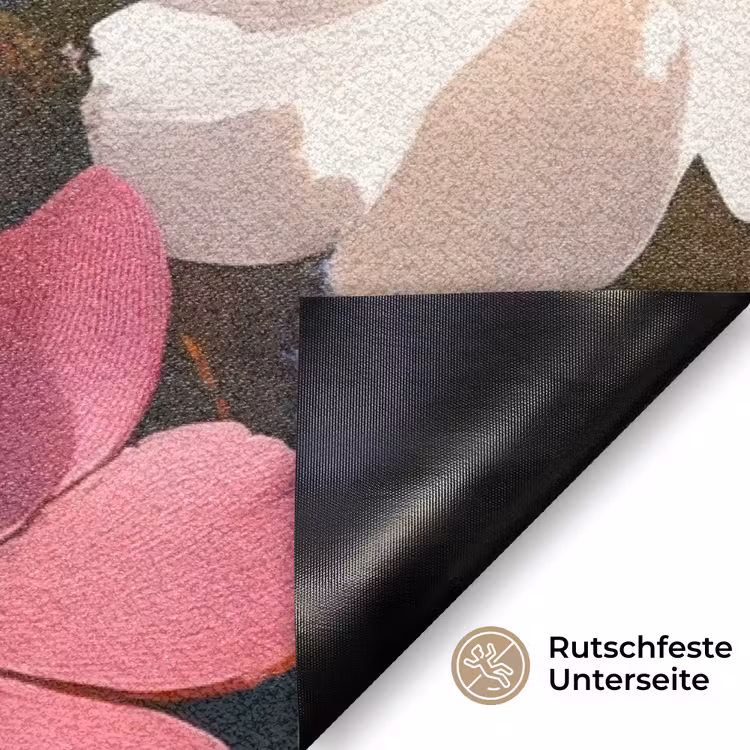Bloemen - Kleurrijk - Bloei Deurmat klein -antislip_DE
