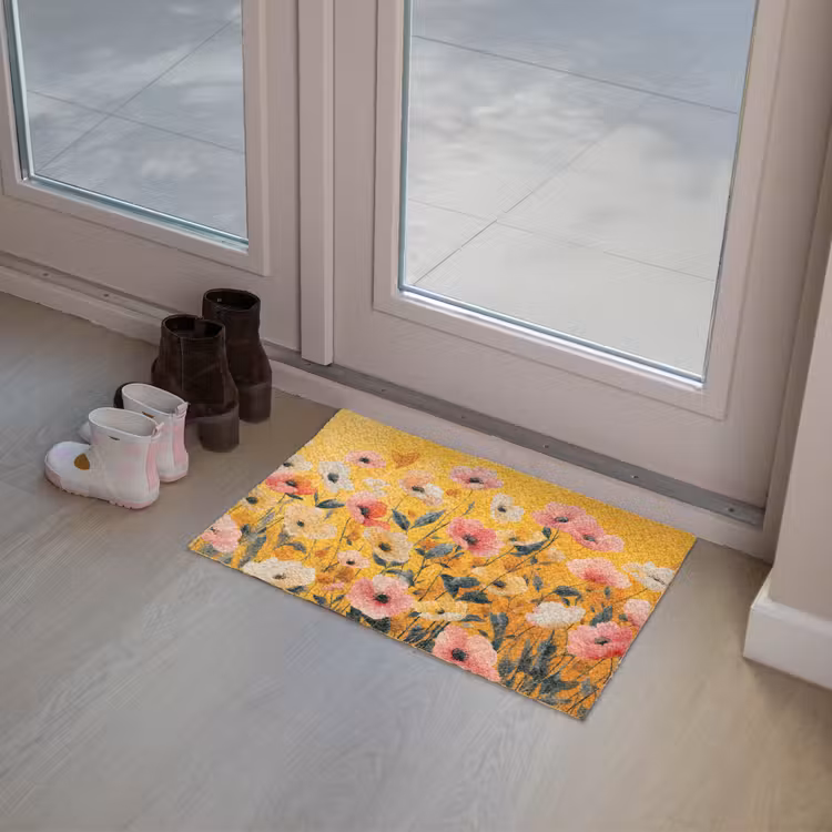 Bloemen - Veld - Geel Deurmat klein -sfeer3