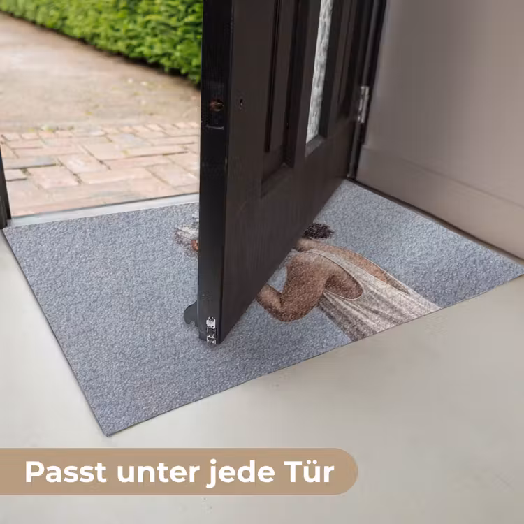 Bloemen - Vrouw - Wit Deurmat klein -USP_DE