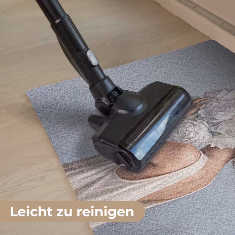 Bloemen - Vrouw - Wit Deurmat klein -reinigen_DE