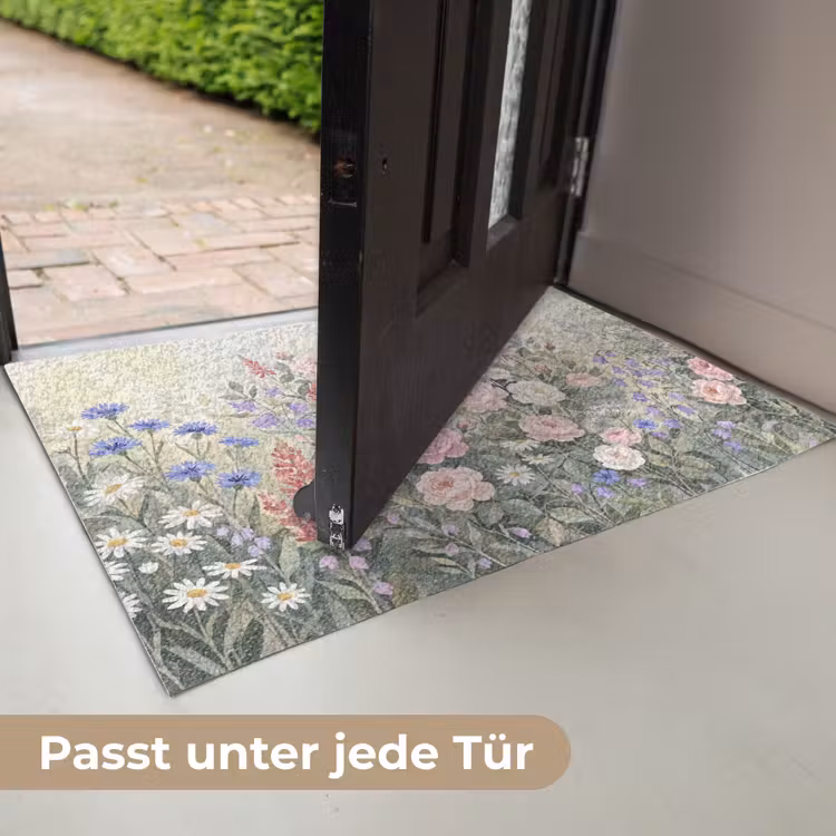 Bloemen - Tuin - Natuur - Kleurrijk Deurmat klein -USP_DE