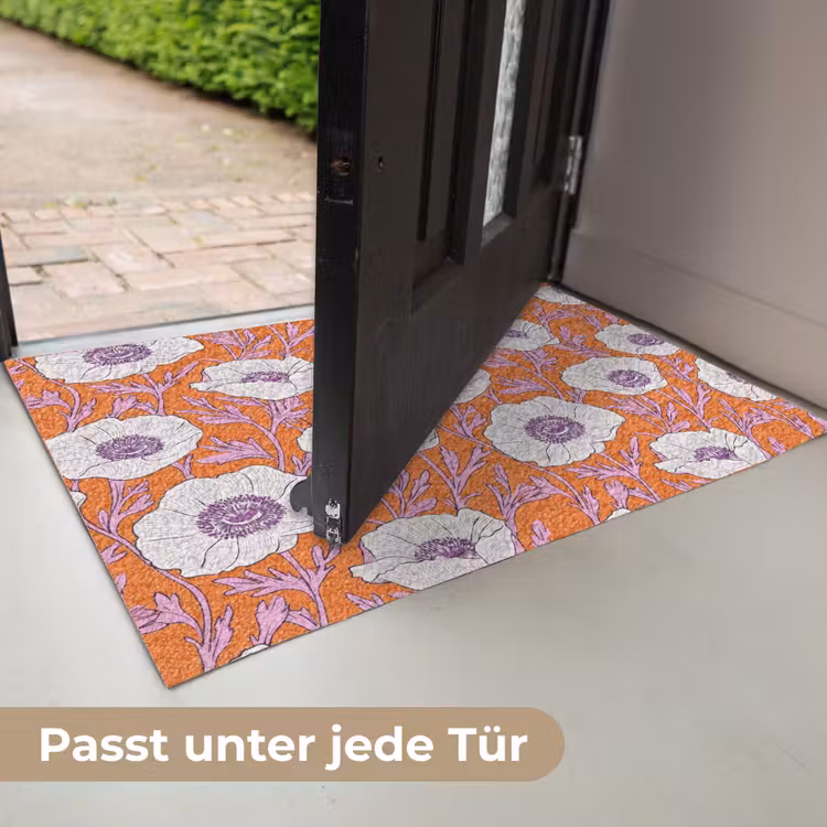 Bloemen - Grafisch - Oranje Deurmat klein 898 -USP_DE
