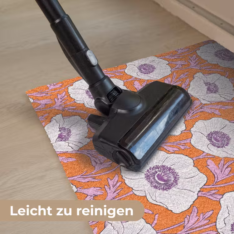 Bloemen - Grafisch - Oranje Deurmat klein 898 -reinigen_DE