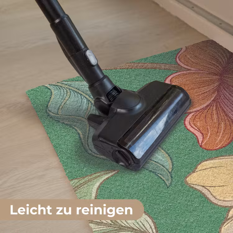 Fußmatte - Blumen – Grün – Illustration - Bloemen - Groen - Illustratie Deurmat klein
