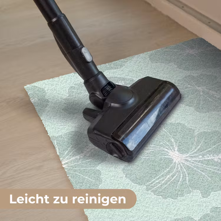 Bloemen - Hibiscus - Mint Deurmat klein 898 -reinigen_DE