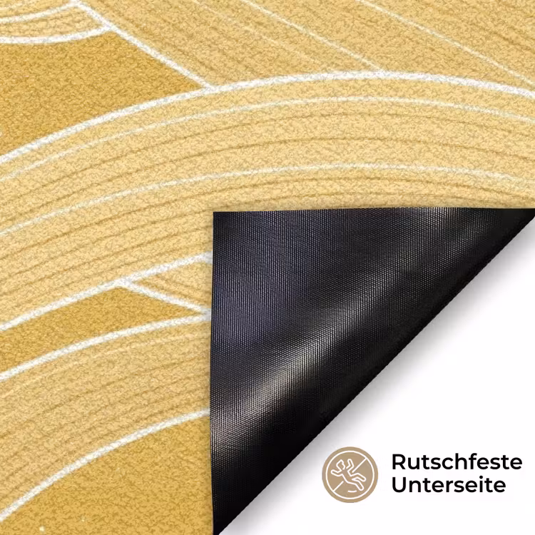 Fußmatte - Blumen – Illustration – Rot - Bloemen - Illustratie - Rood Deurmat klein