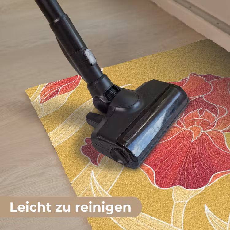 Fußmatte - Blumen – Illustration – Rot - Bloemen - Illustratie - Rood Deurmat klein