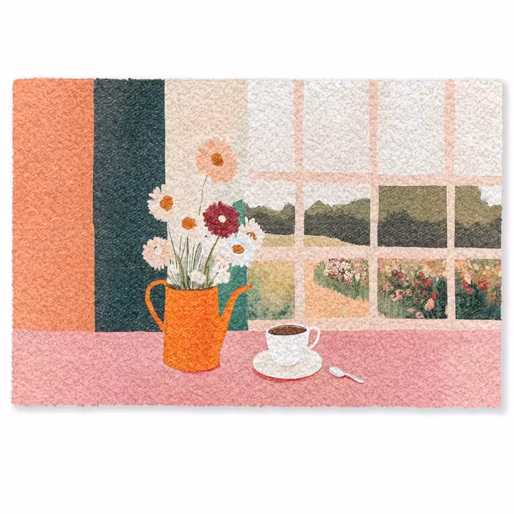 Bloemen - Koffie - Raam Deurmat klein -zkaufland3d