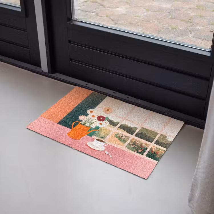 Bloemen - Koffie - Raam Deurmat klein -sfeer2