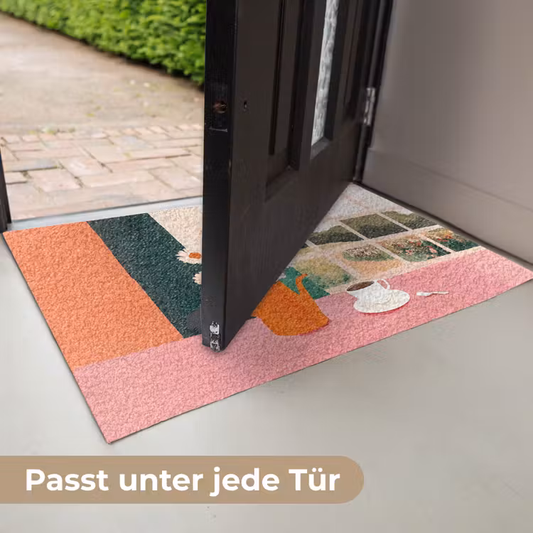 Bloemen - Koffie - Raam Deurmat klein -USP_DE